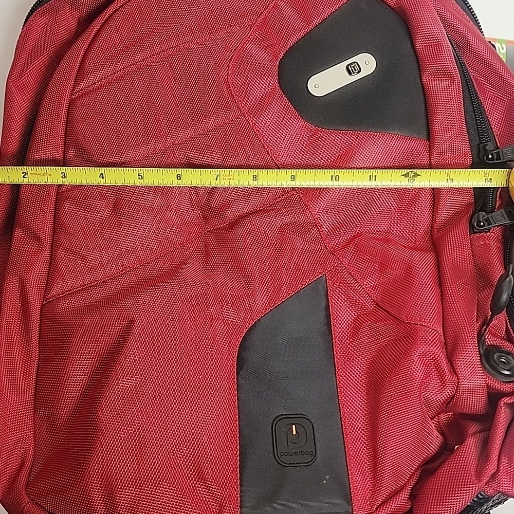 FUL Powerbag Red Backpack with Black Accents NWT Great Gift Need Power? - Picture 13 of 16